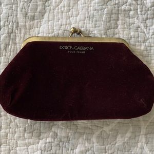 Since & Gabbana Velvet Clutch